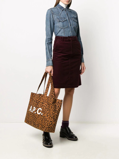 A.P.C. high-waisted midi skirt outlook