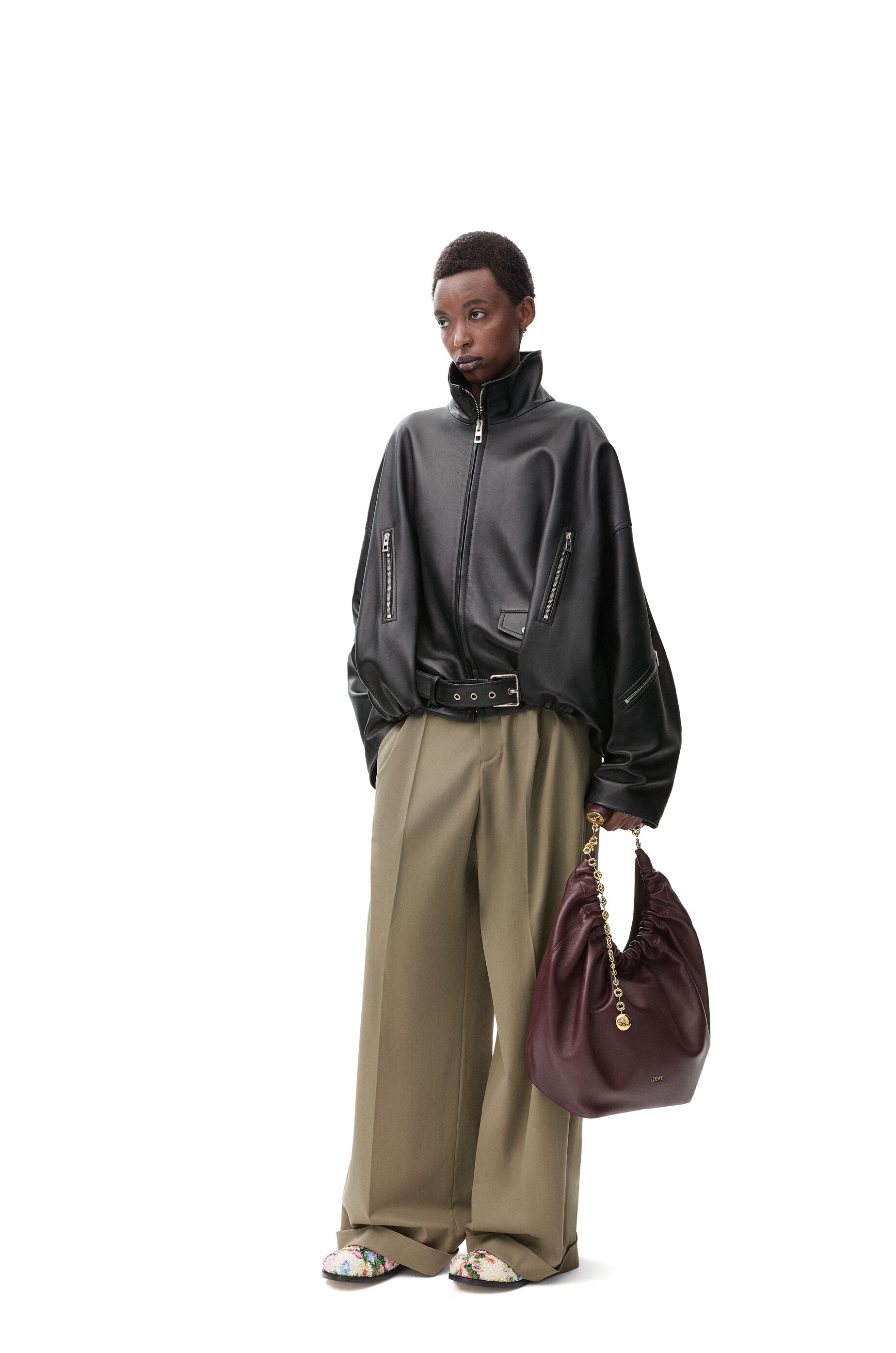 Pleated trousers in cotton and silk - 2