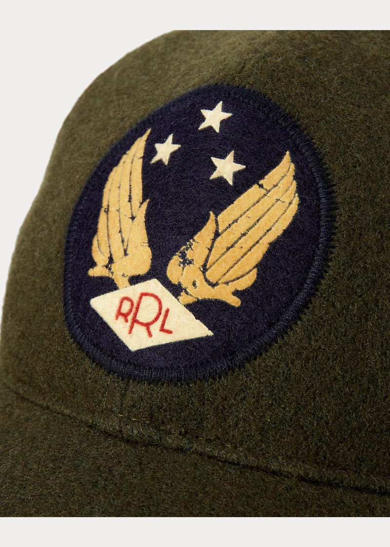 Winged-Logo Wool-Blend Felt Ball Cap 3