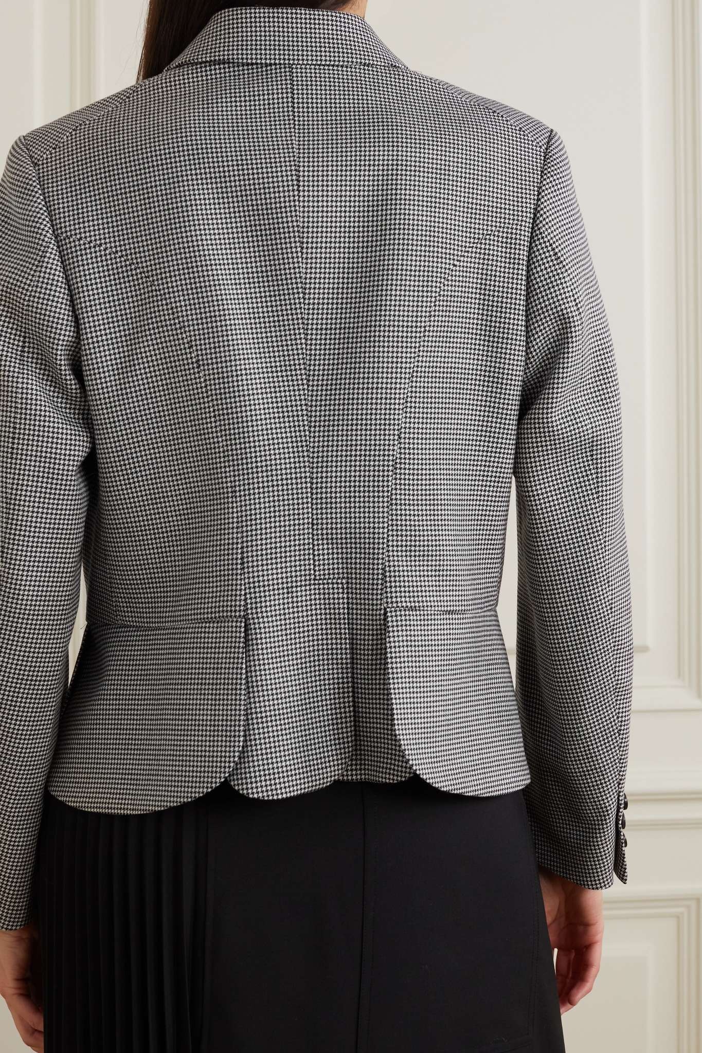 Houndstooth wool blazer - 3