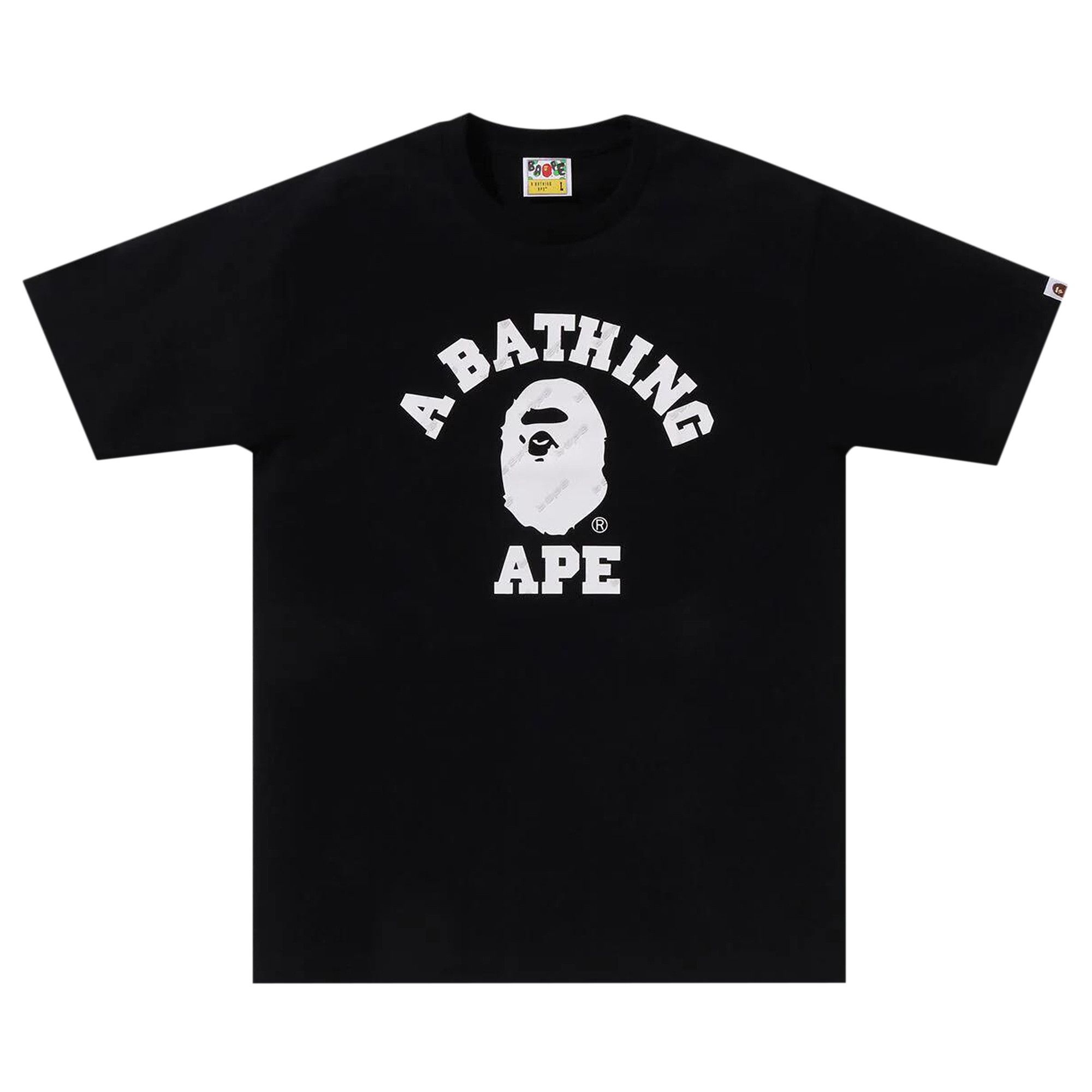 BAPE Hexagram College Tee 'Black' - 1