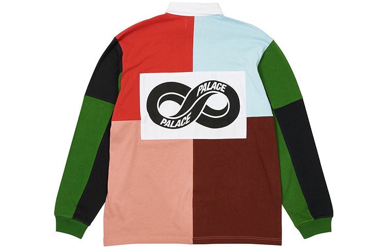 PALACE Splicing Lapel Flower Colorblock Long Sleeves Shirt P20ES024 - 2