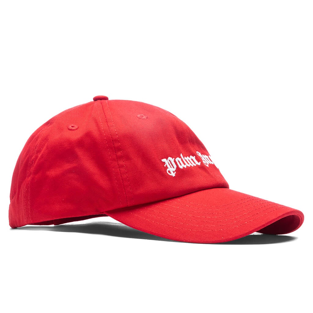 PALM ANGELS CLASSIC LOGO CAP - RED/WHITE - 3