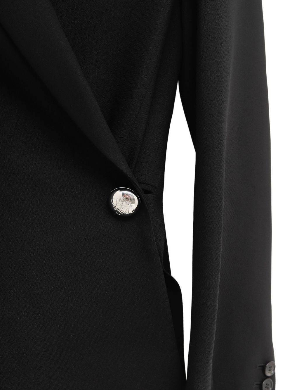 asymmetric single-button blazer - 3