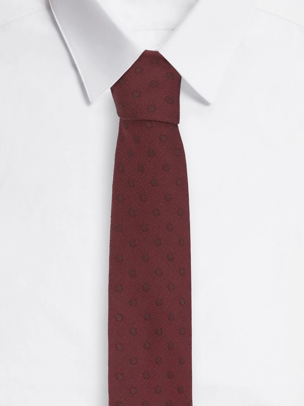 polka dot pattern tie - 3