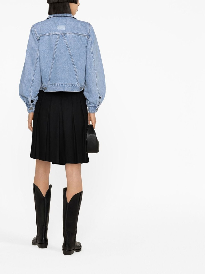 puff-sleeve denim jacket 3