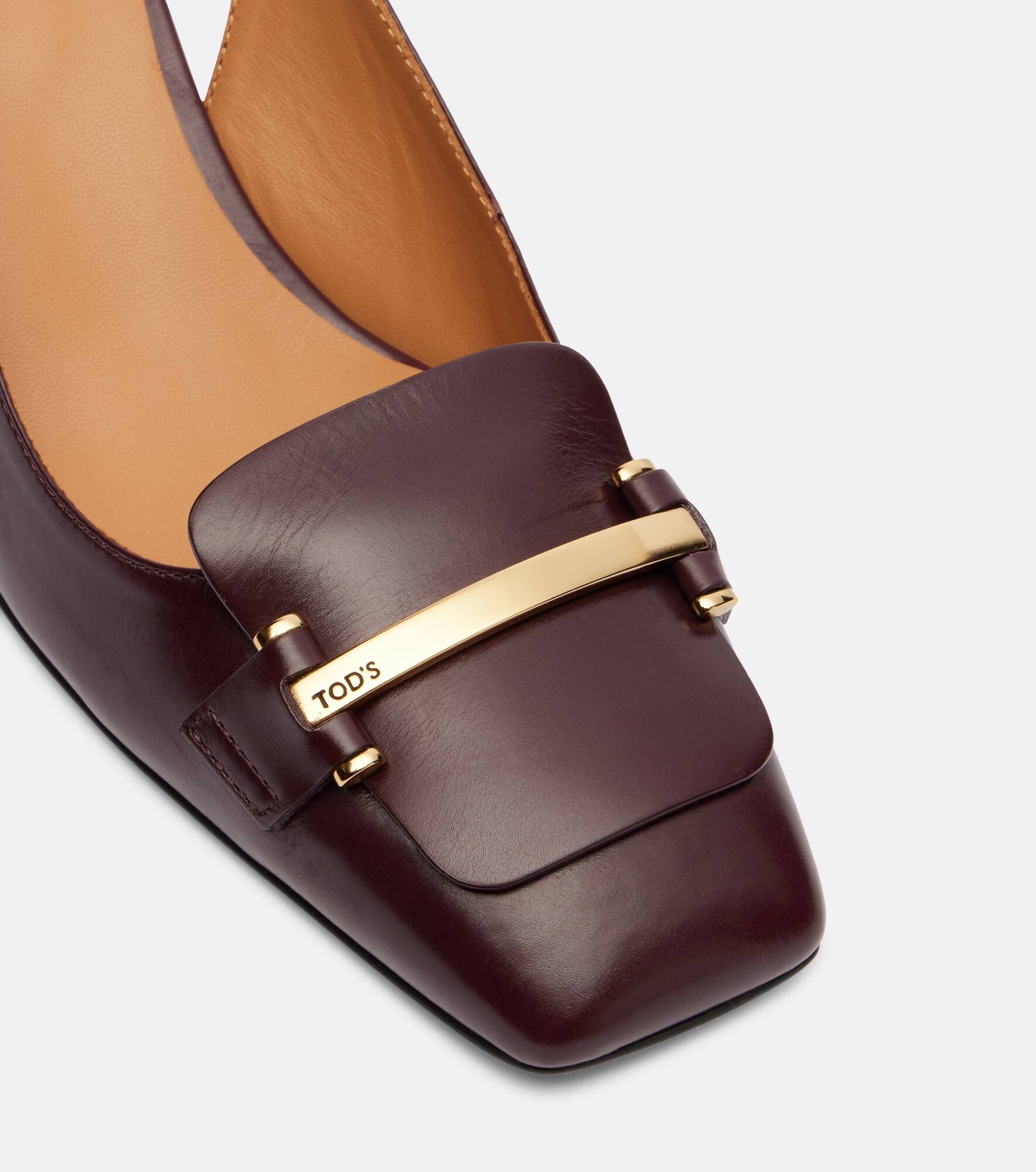 Barretta 50 leather slingback pumps - 5