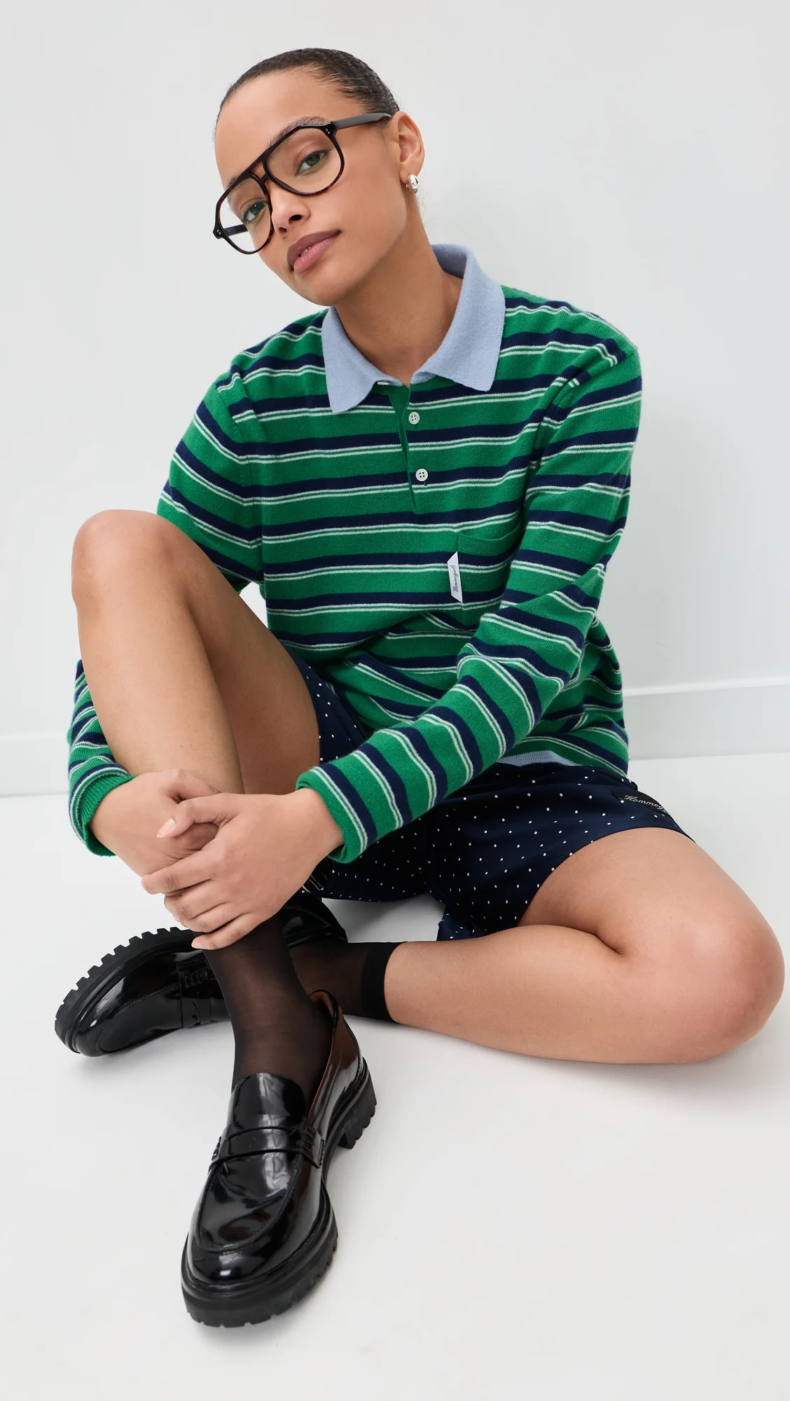 Knit Stripe Polo - 1