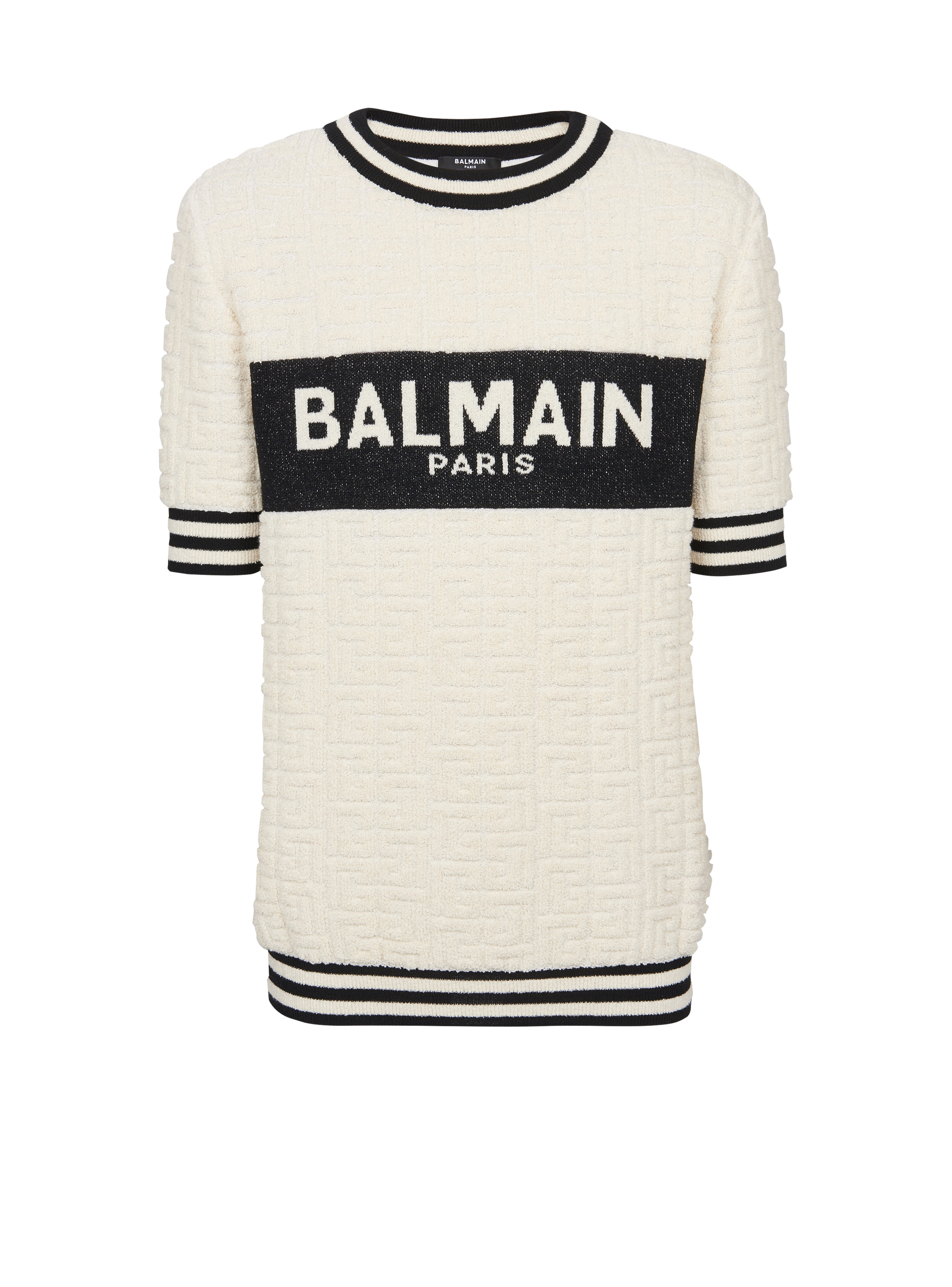 Balmain cotton terry T-shirt - 1