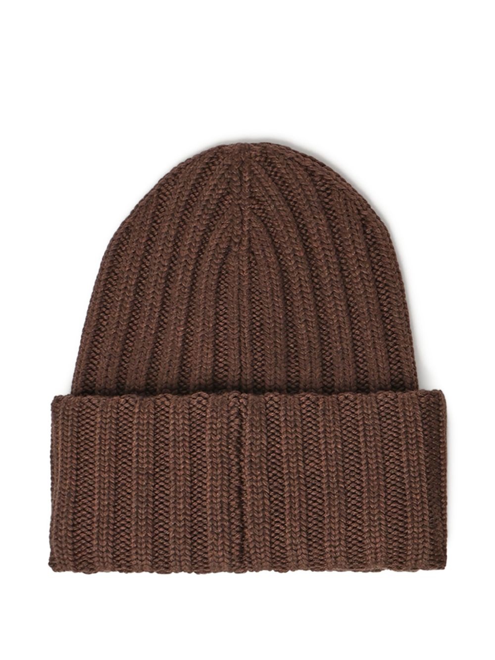 ribbed logo-patch beanie - 2