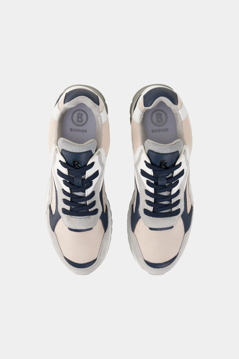 Michigan sneaker in Gray/navy blue/pink 6