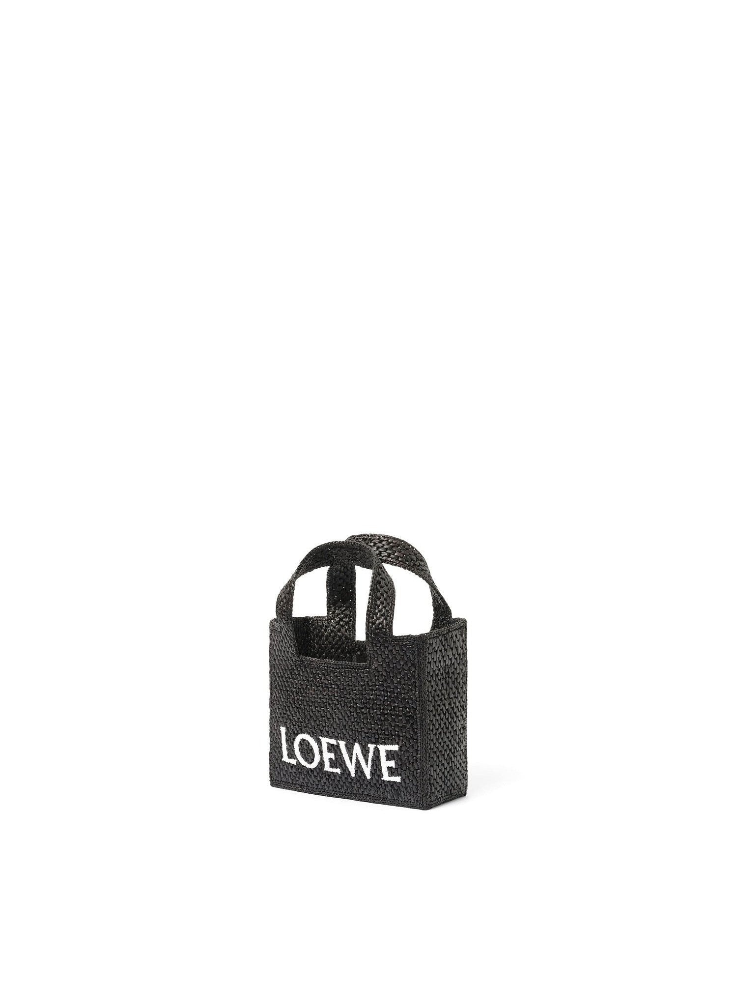 Loewe Font Tote Mini Bag in Black - 2