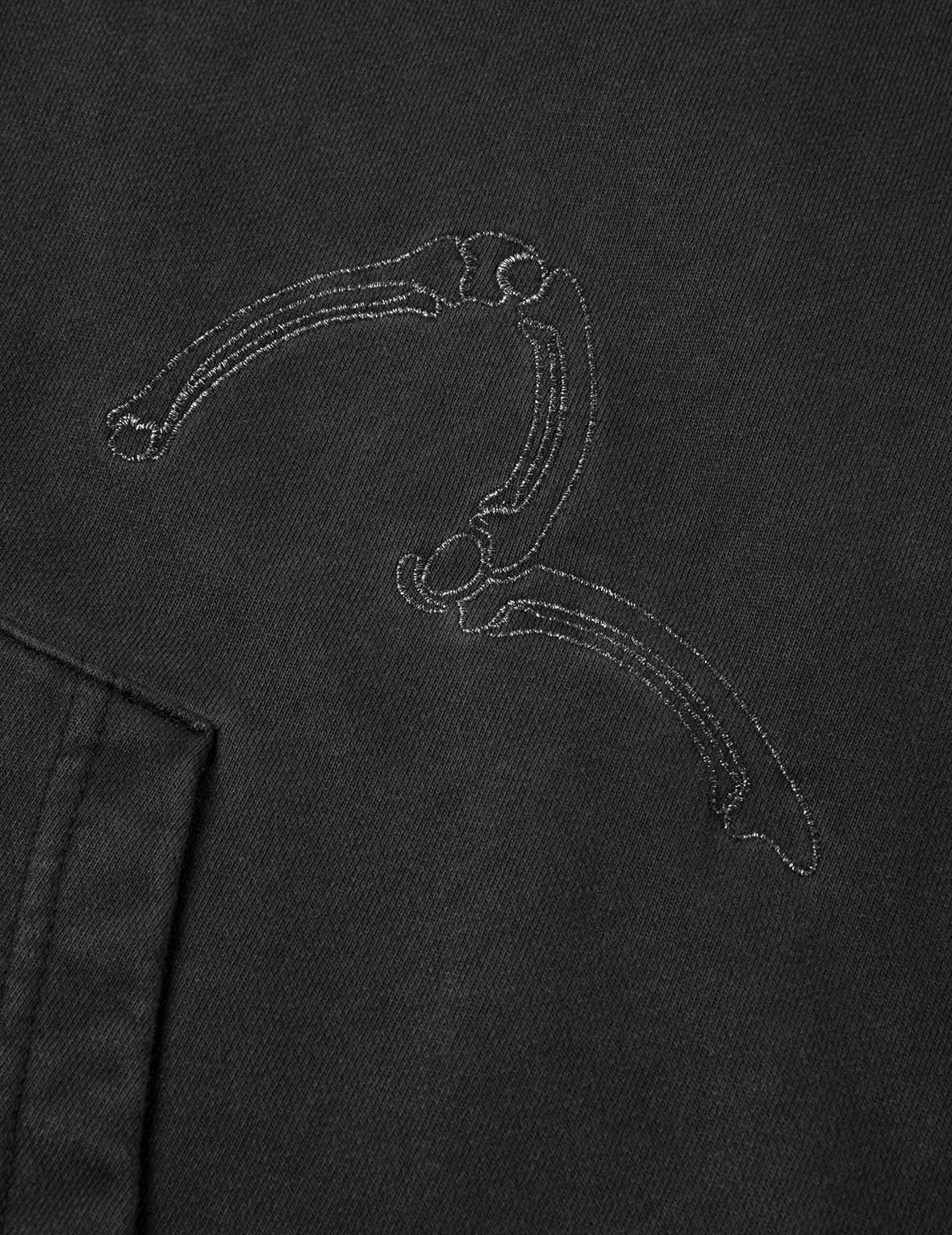 Tattoo Styles Embroidery Oversized Hoodie Jacket - 6
