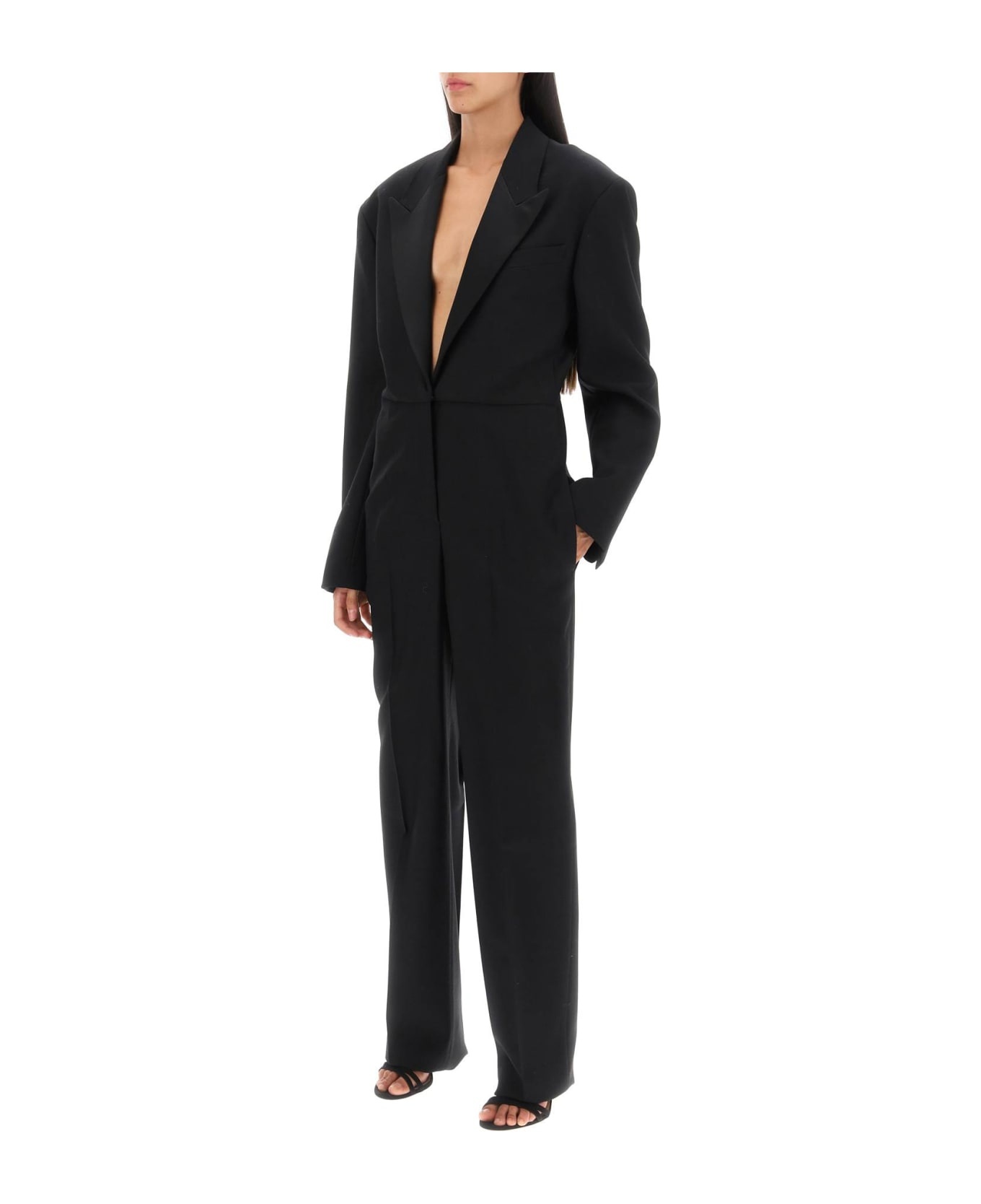Wool Tuxedo Jumpsuit - 4