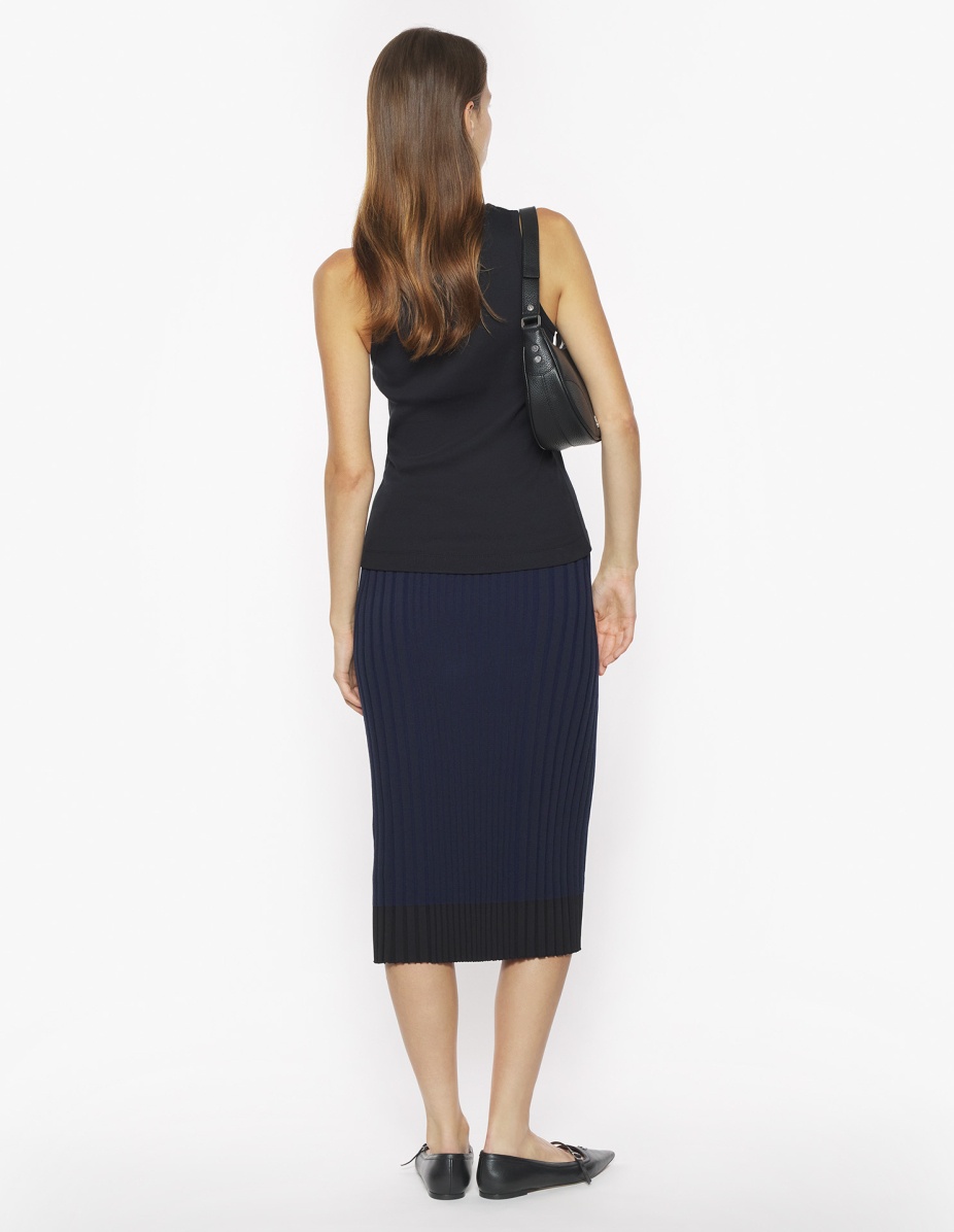 BABY FOX PATCH RIBBED MIDI SKIRT - 5