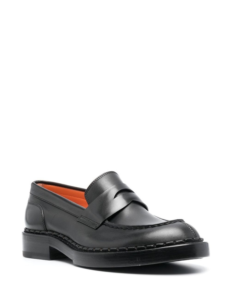 Santoni Alfie round-toe loafers outlook