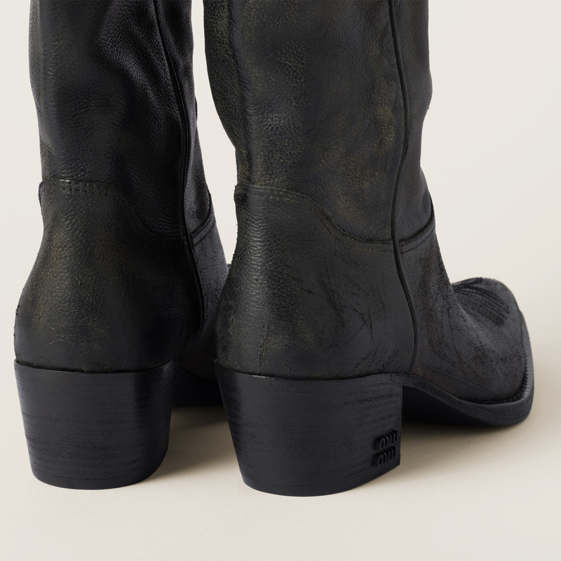 Miu Miu Leather boots outlook