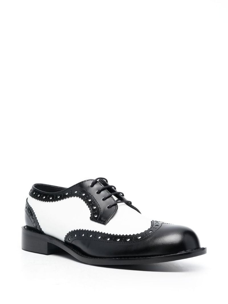 Comme des Garçons Comme des Garçons 25mm two-tone lace-up brogues outlook