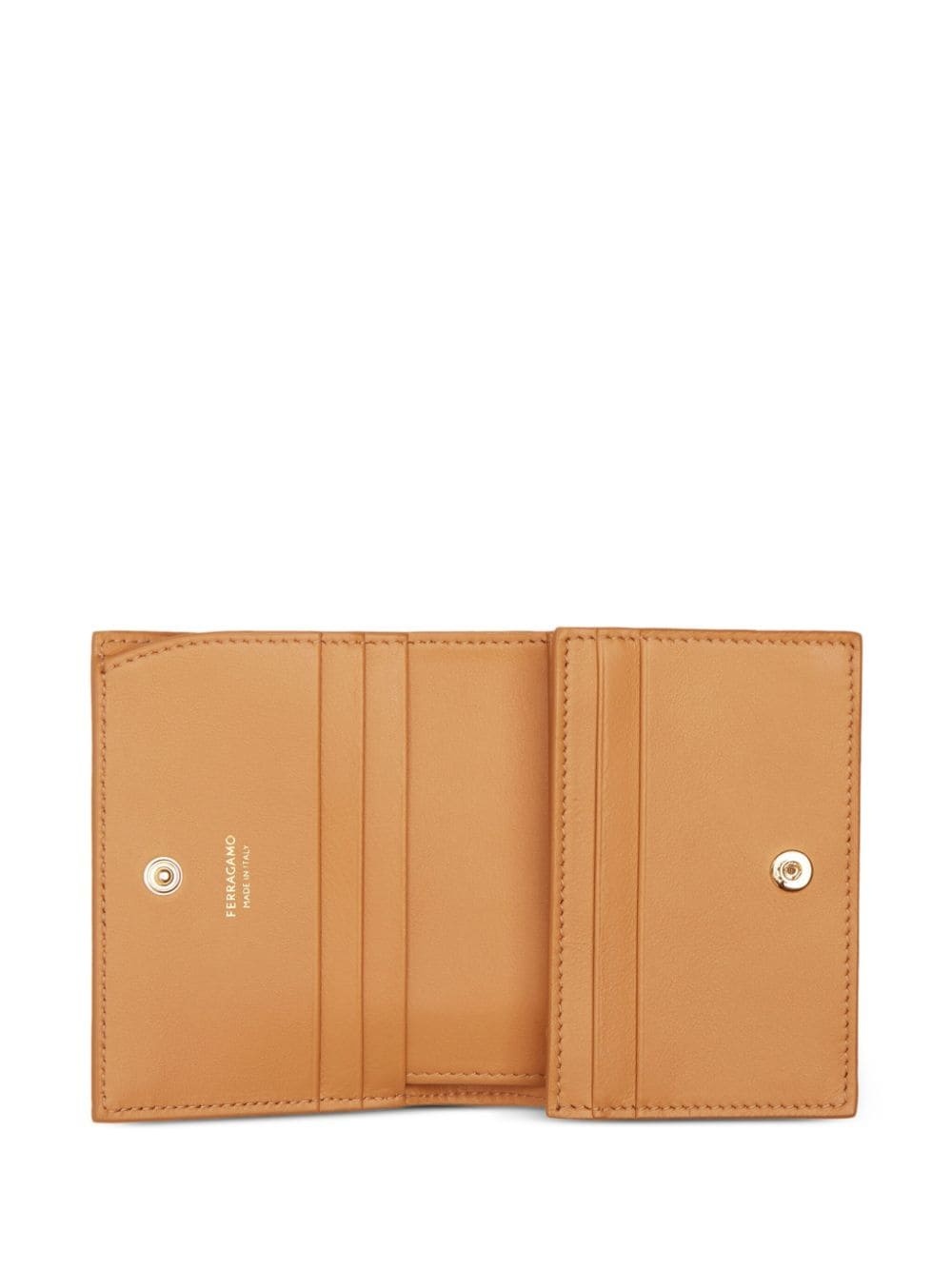 Gancini-plaque leather wallet - 4