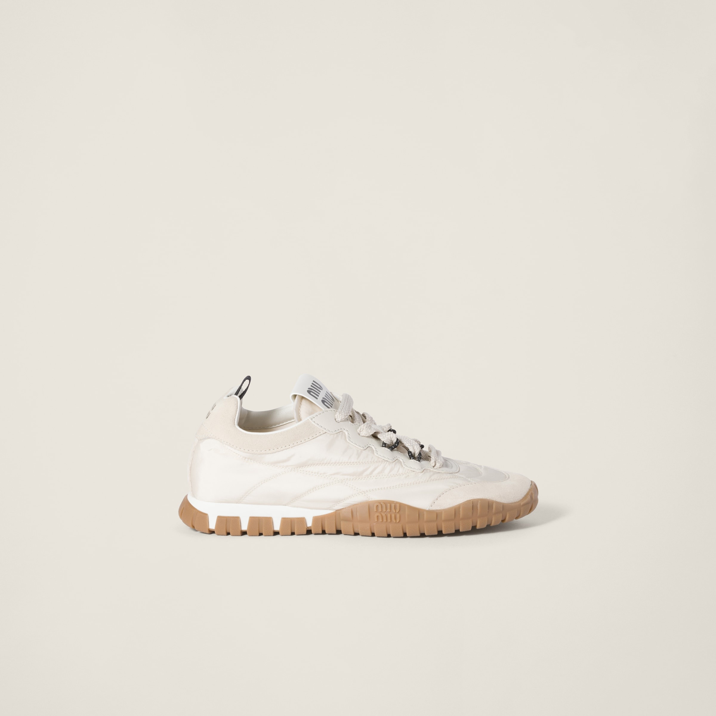 Tyre technical fabric and suede sneakers - 2