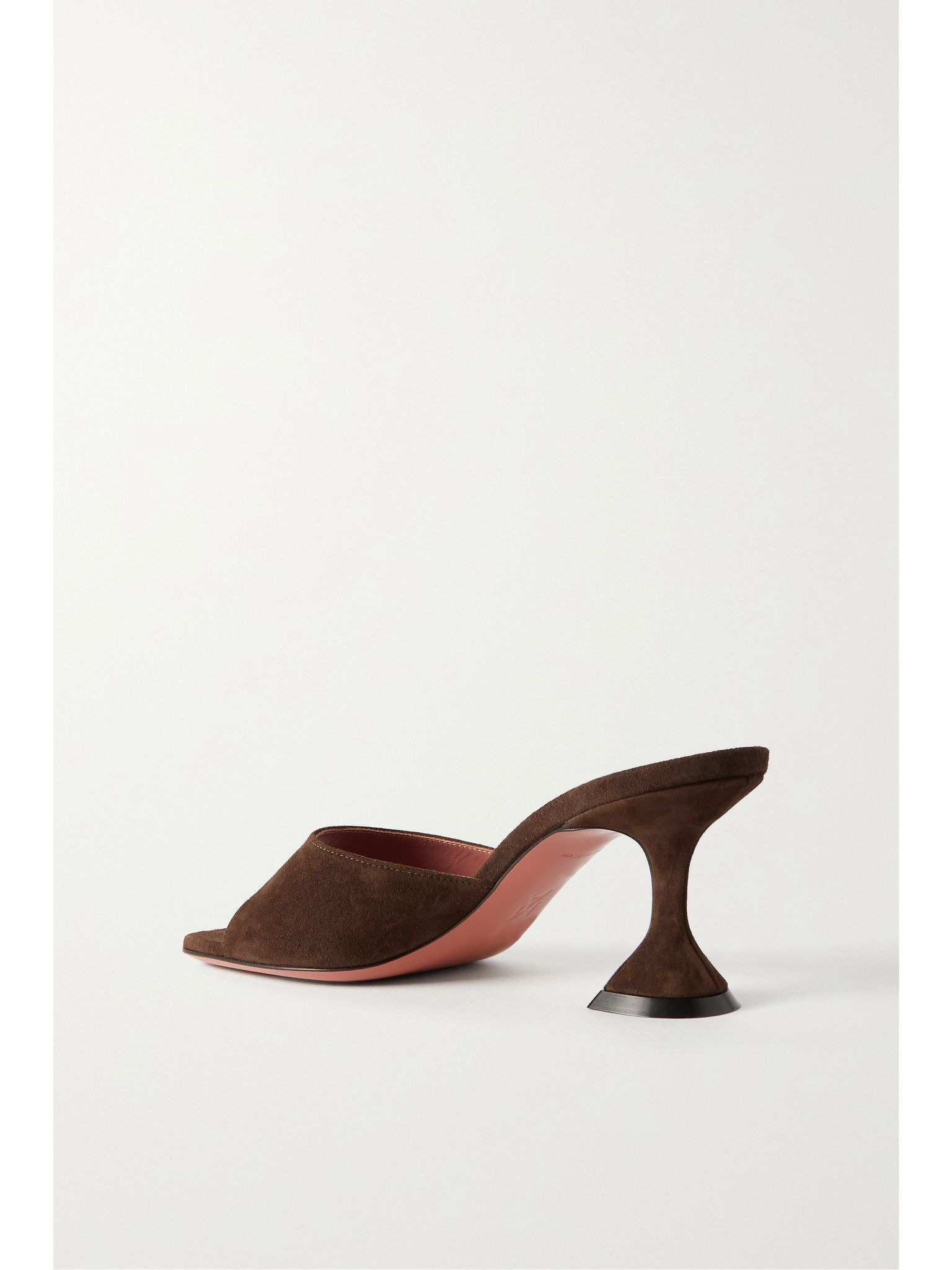 Lupita suede mules Chocolate - 3
