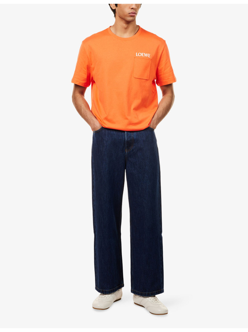 Loewe Brand-Embroidery Relaxed-fit Cotton-Jersey T-Shirt outlook