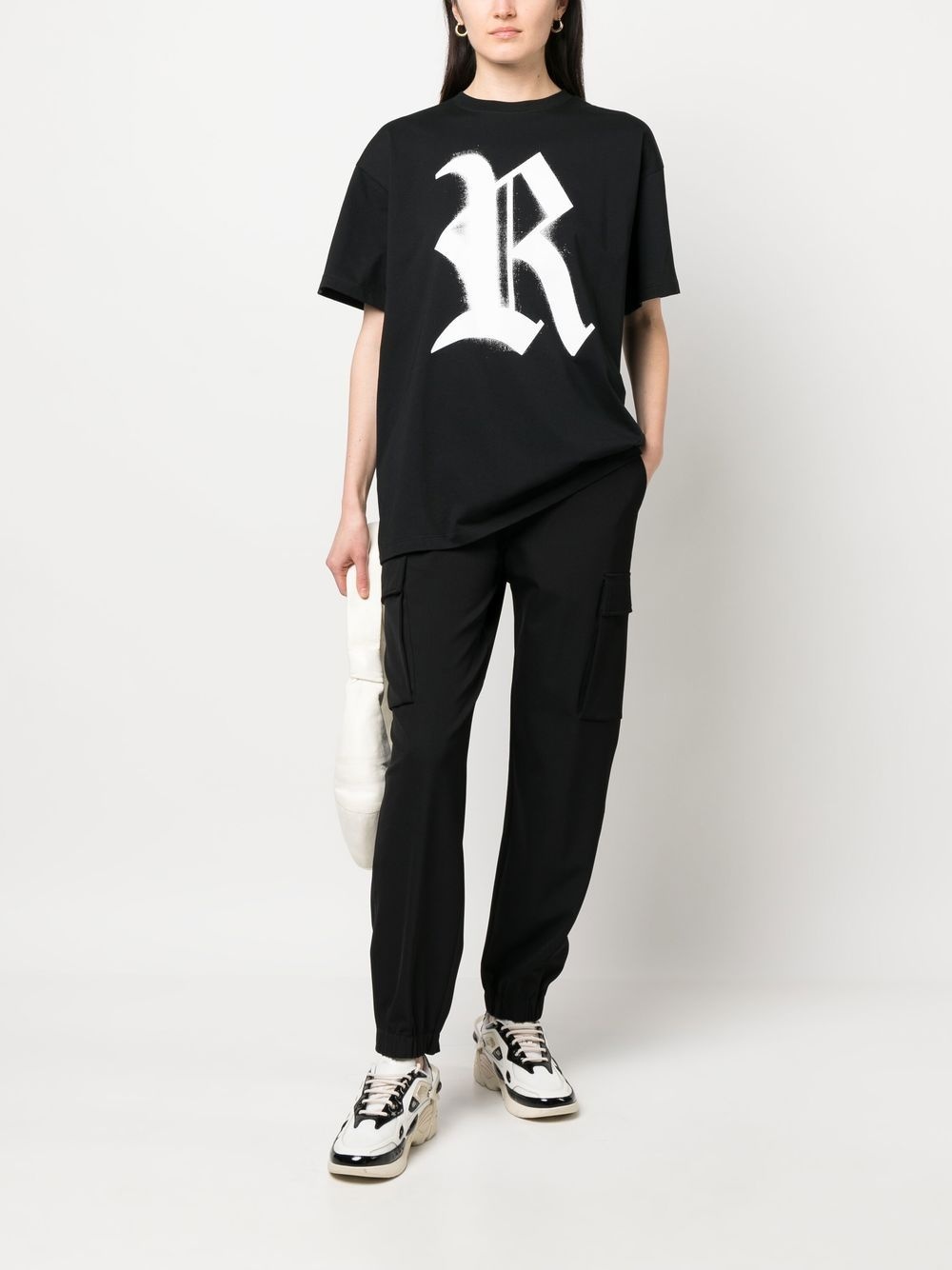 logo-print cotton T-shirt - 3