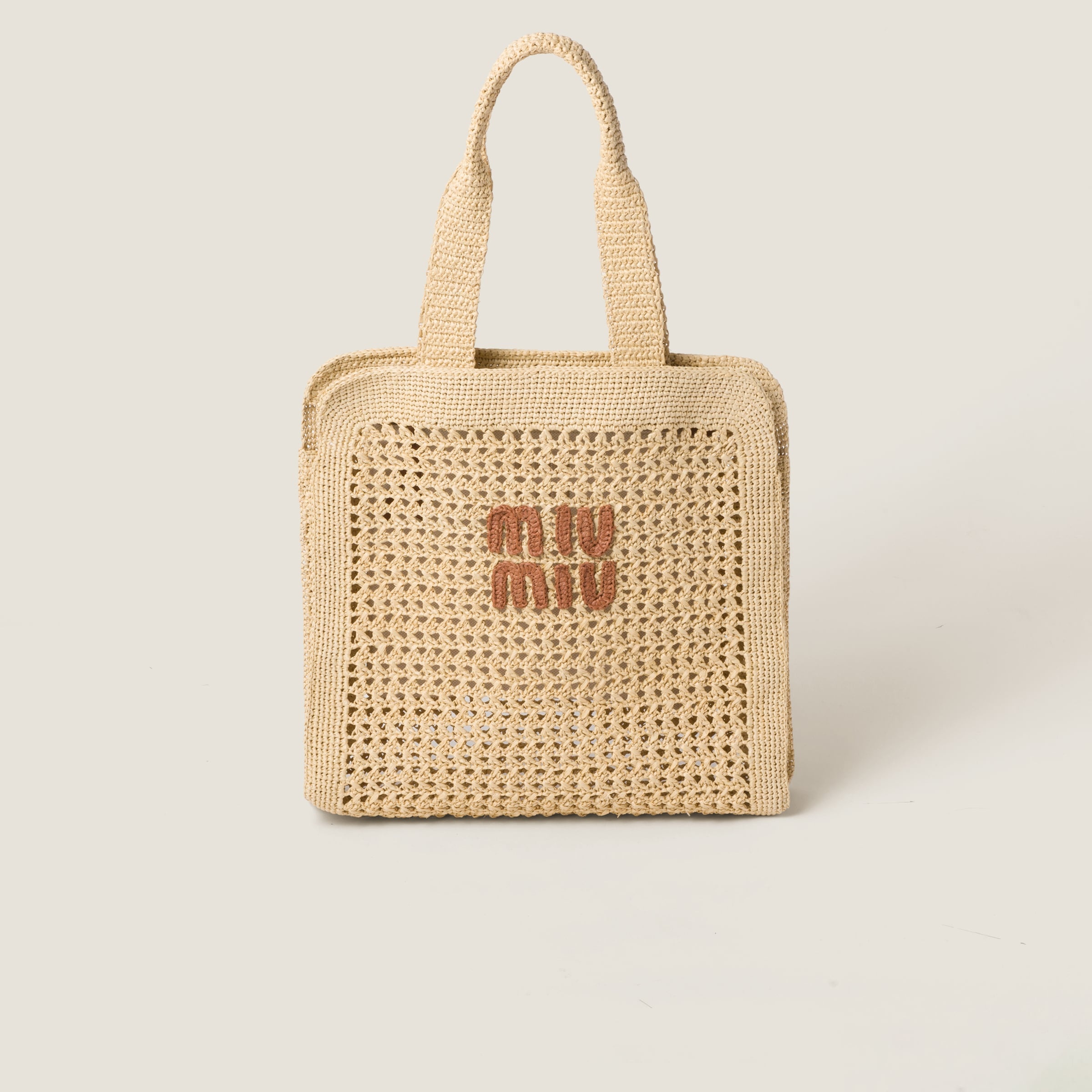 Woven fabric tote bag - 1