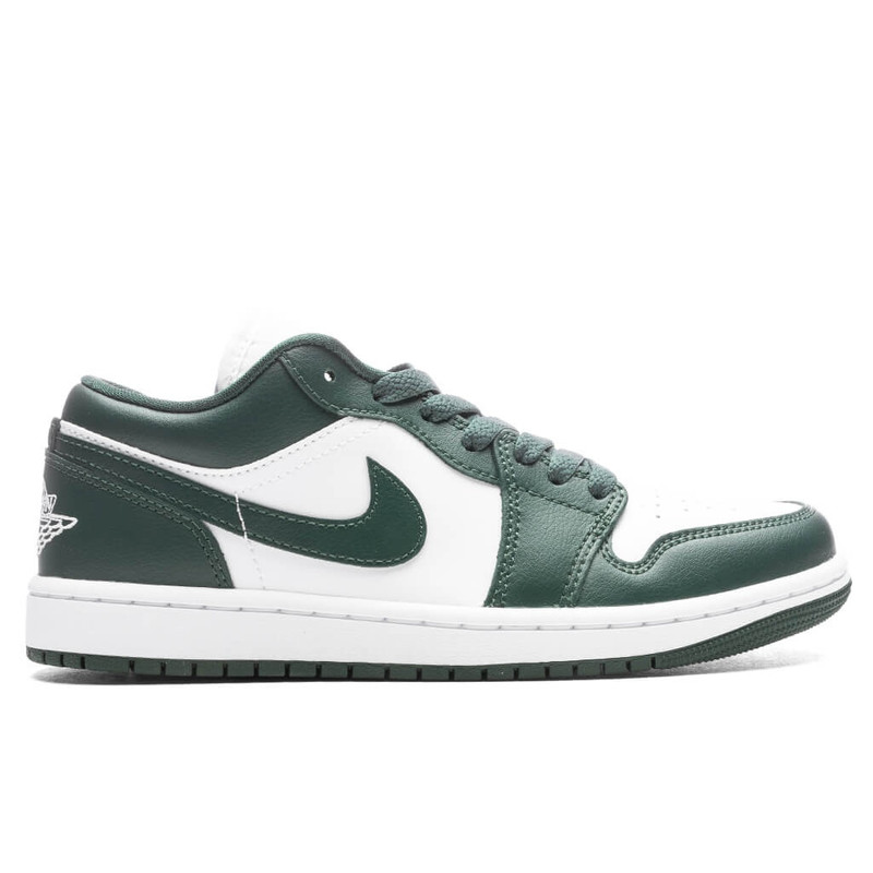AIR JORDAN 1 LOW WOMEN'S - WHITE/GALACTIC JADE - 1