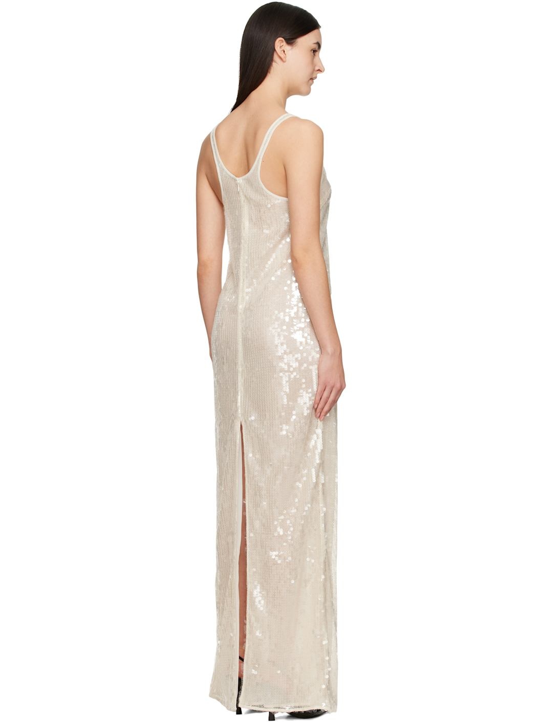 Off-White Sequins Tank Maxi Dress - 3