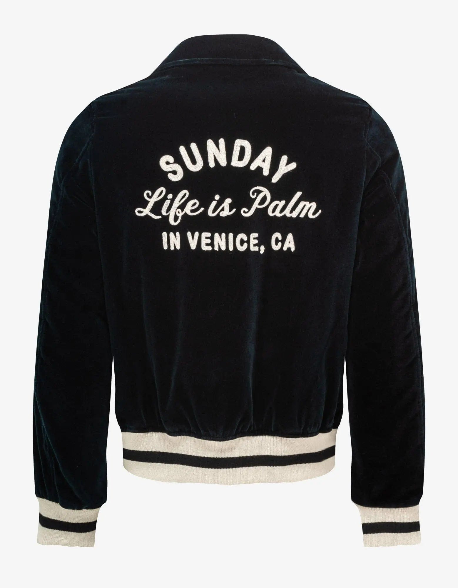 Palm Angels Blue Sunday Baseball Jacket - 2