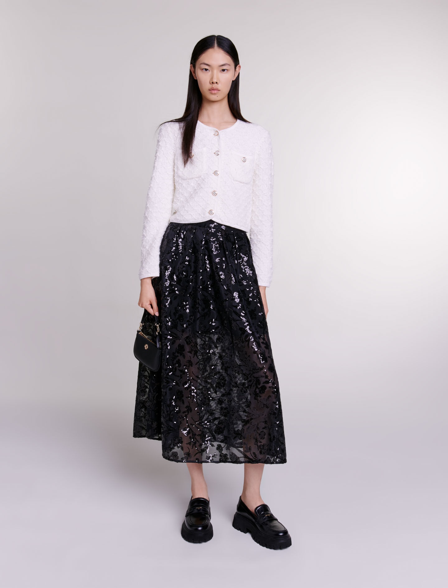 Sequin maxi skirt - 2
