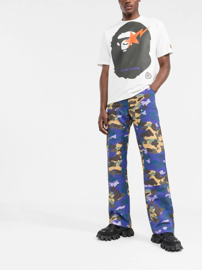 Heron Preston x BAPE camouflage worker trousers outlook