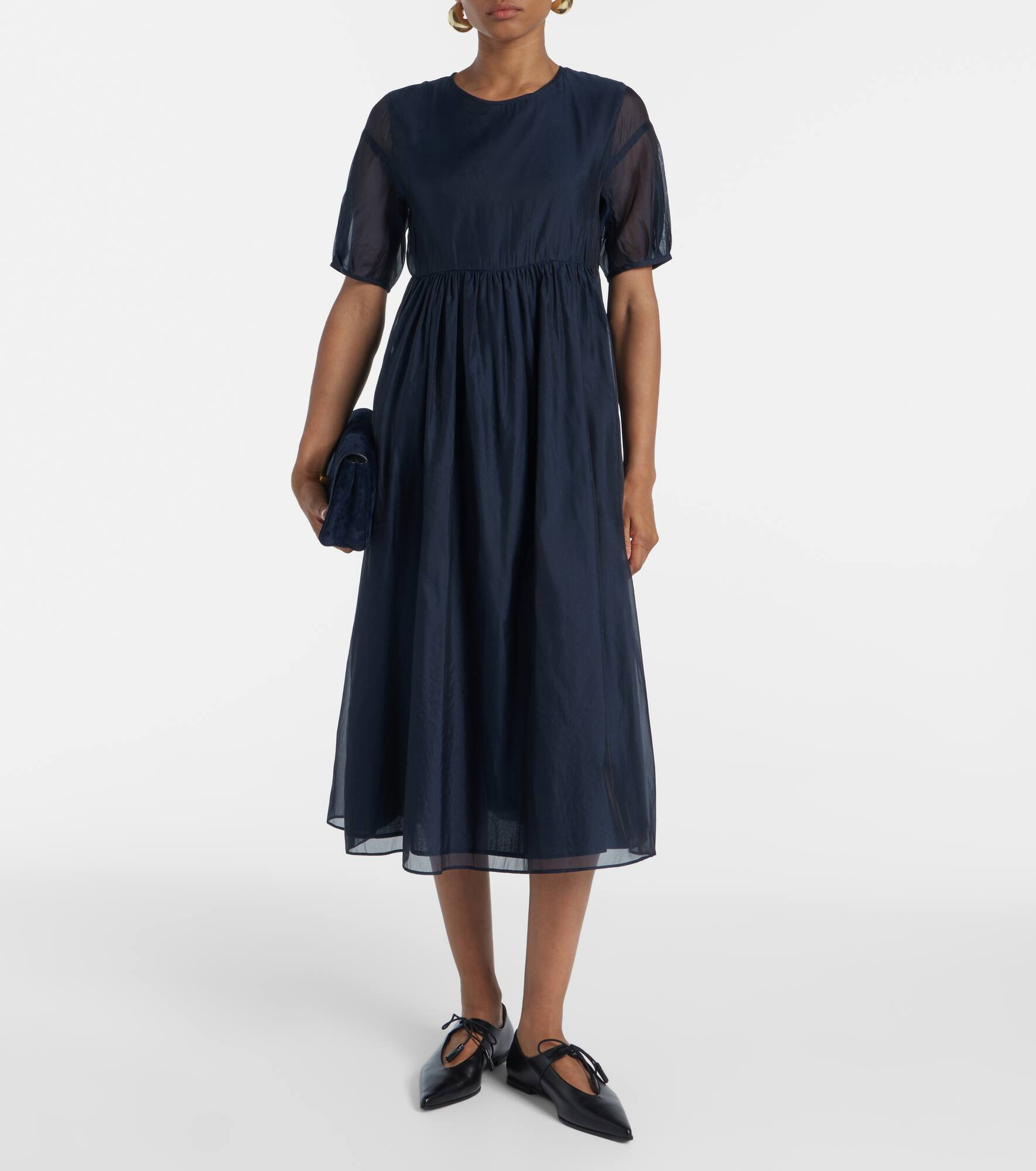 Fatoso silk-blend organza midi dress - 2