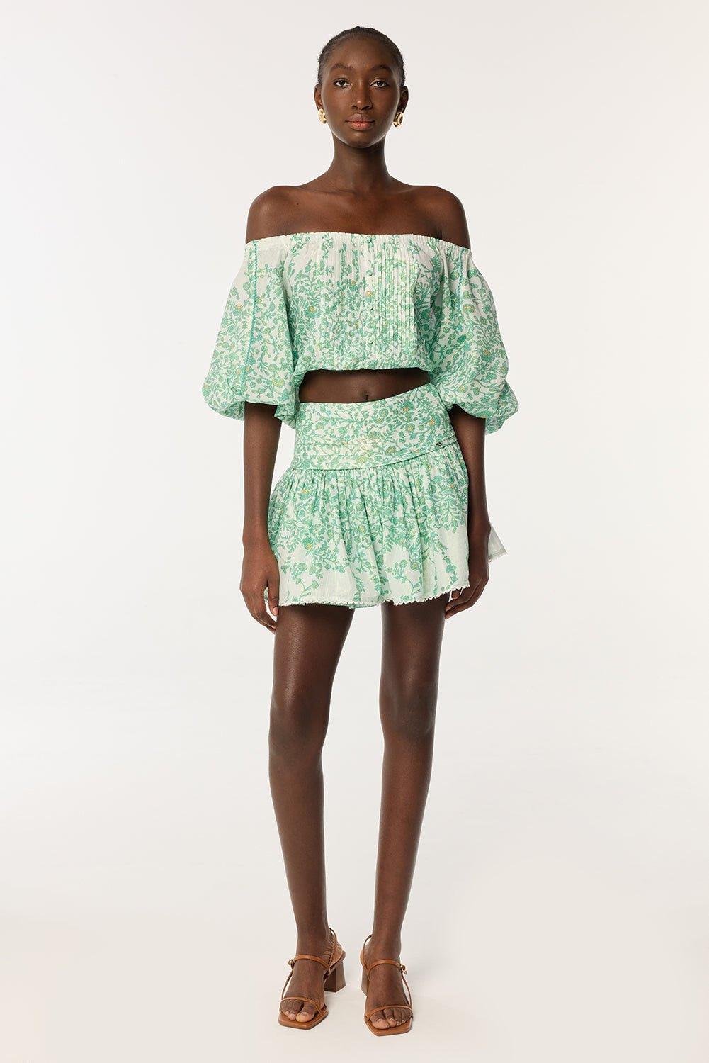 Mini Skirt Colleen - Green Lazuli - 3