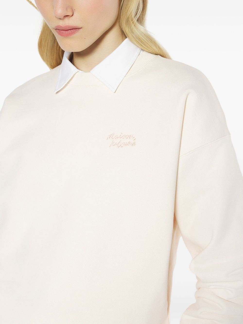 embroidered-cotton sweatshirt - 4