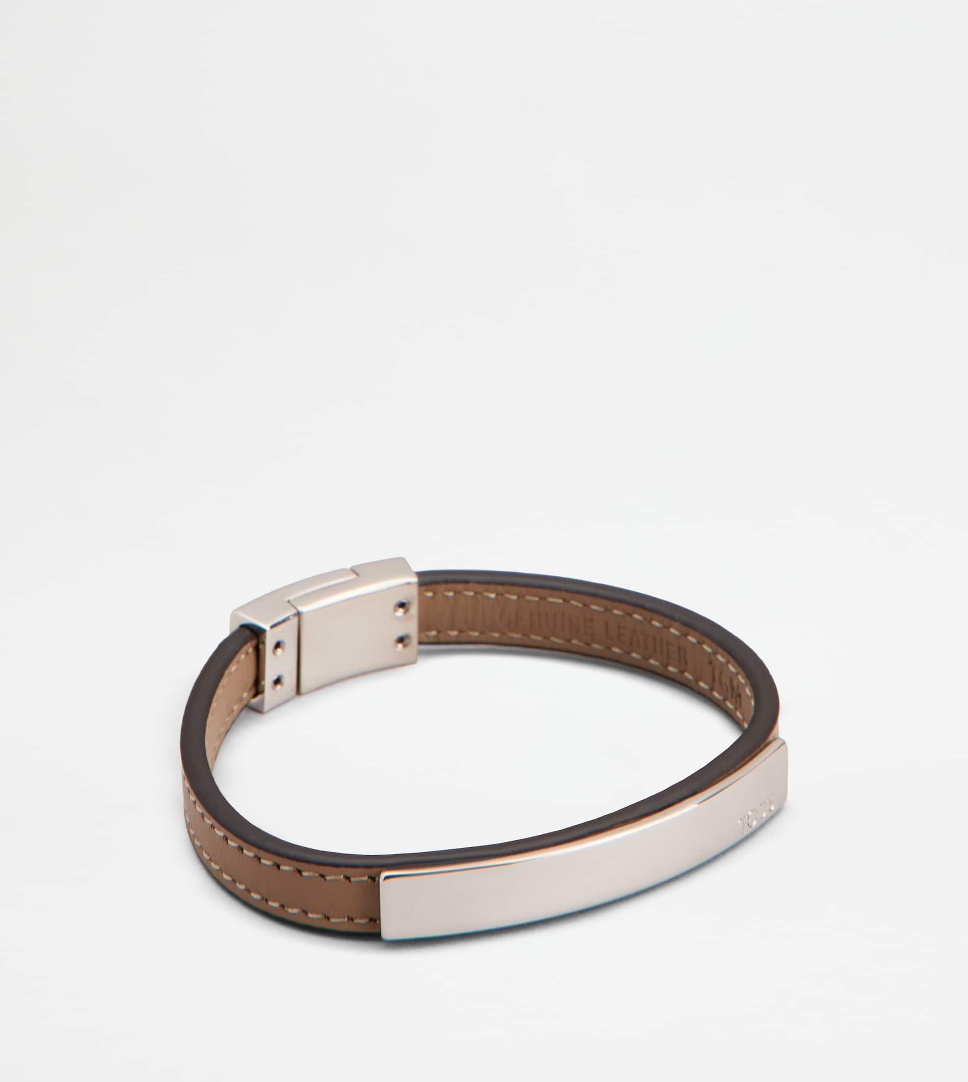 BRACELET IN LEATHER - BEIGE - 2