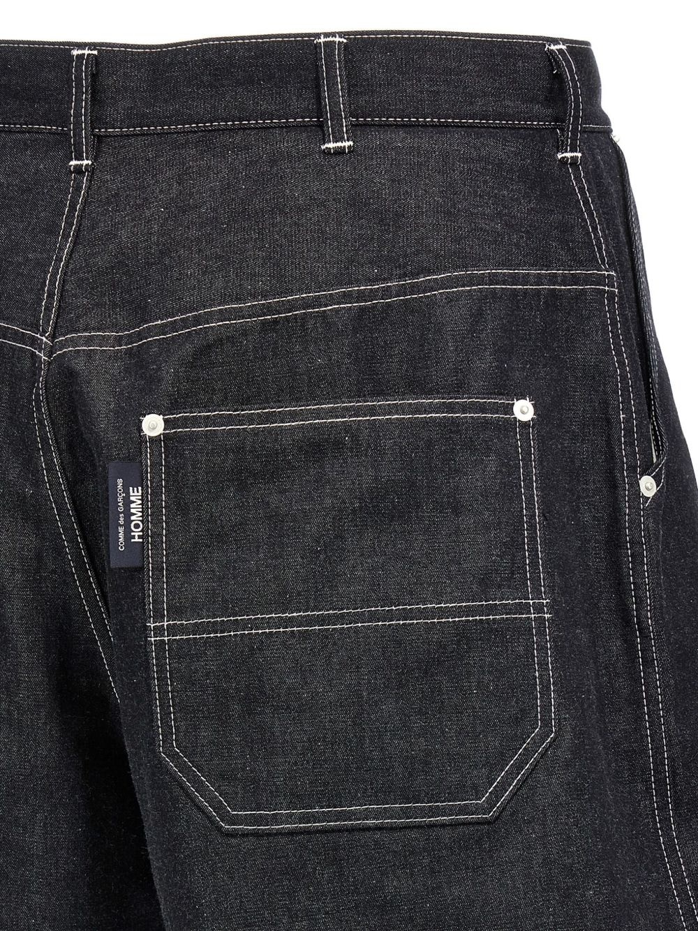 denim bermuda shorts - 4