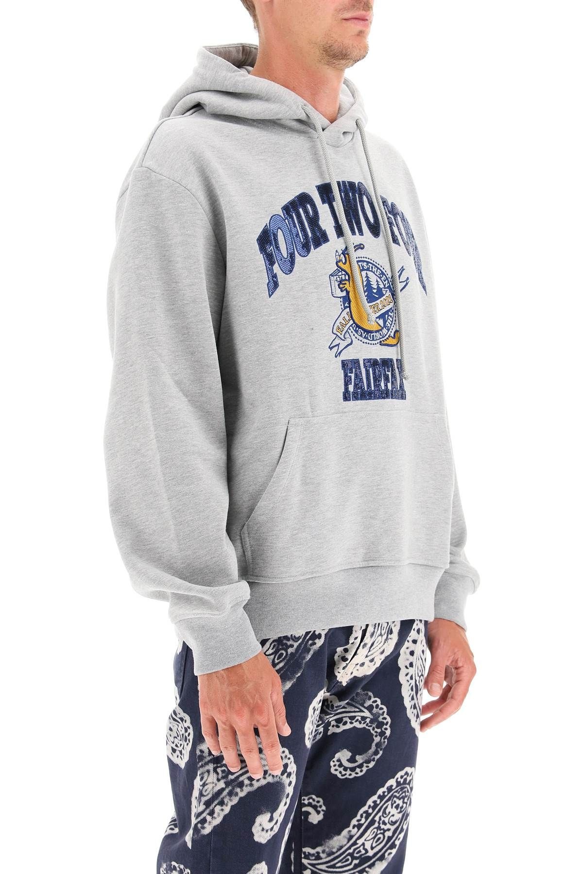 COLLEGE EMBROIDERY HOODIE - 3