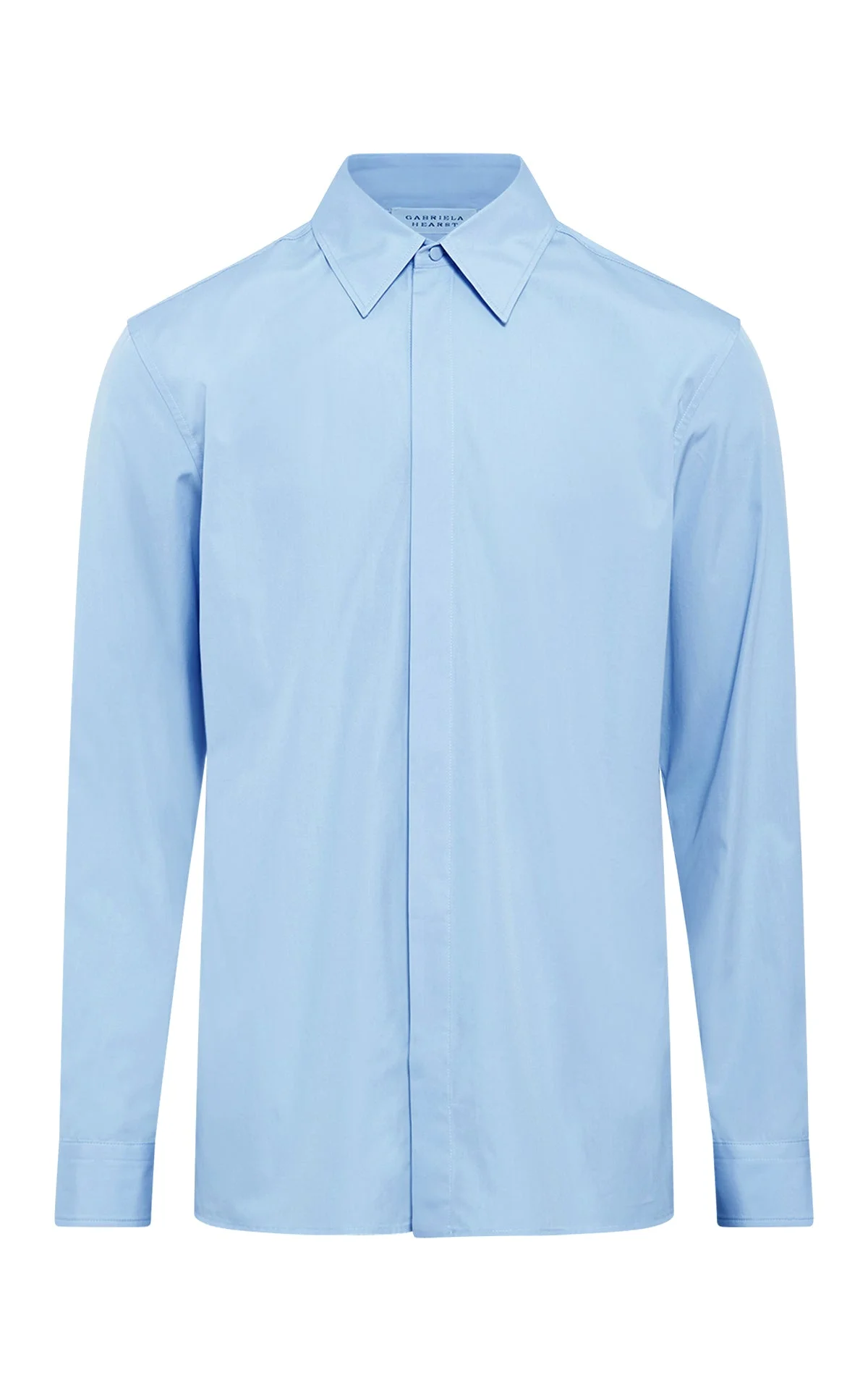 Judie Shirt in Halogen Blue Sea Island Cotton - 1