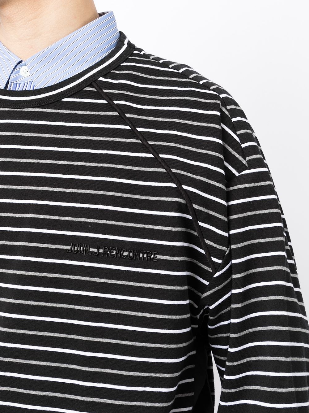 striped long-sleeve sweatshirt - 5