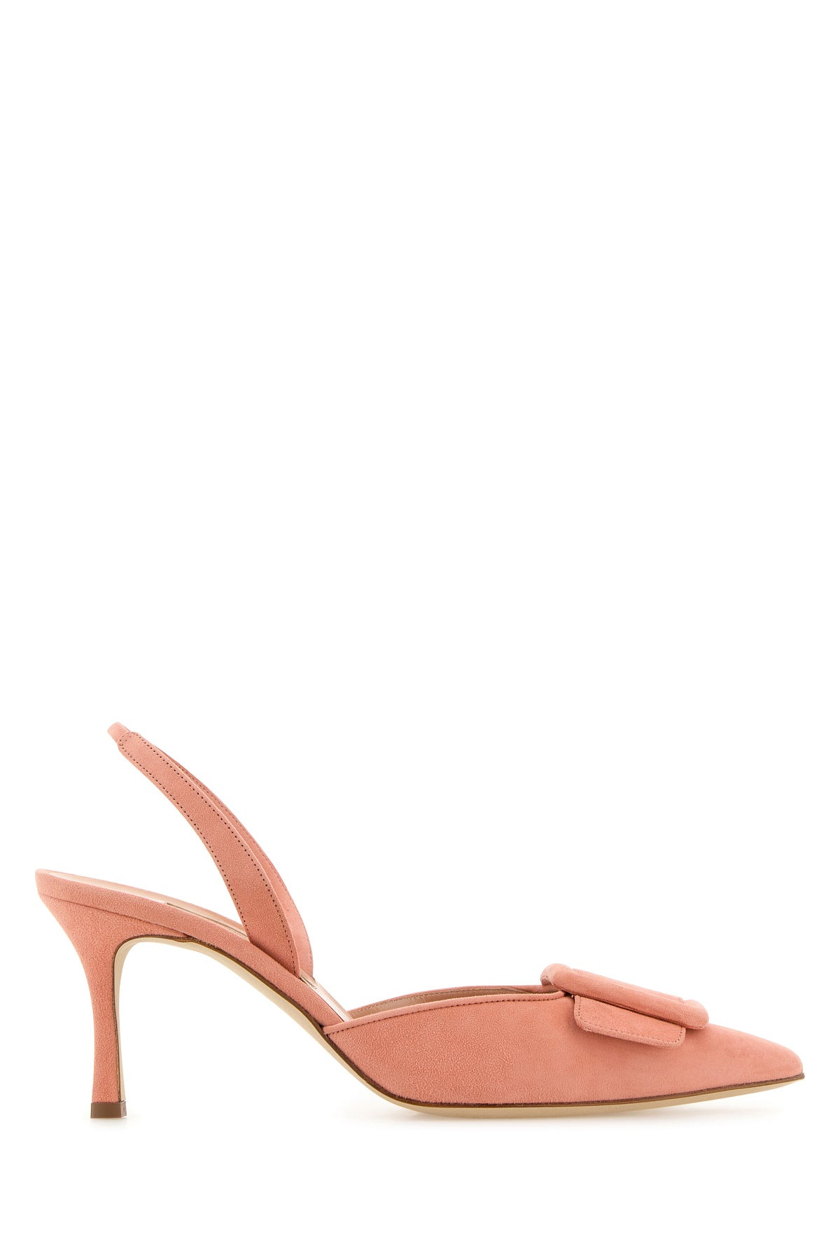 Dark pink suede Maysli pumps - 1