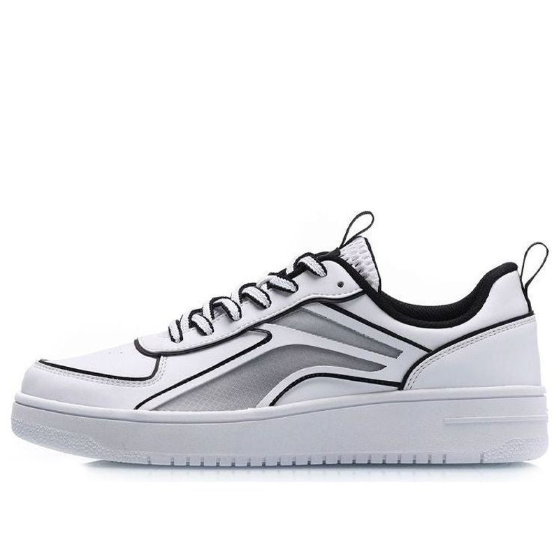 (WMNS) Li-Ning Classic Leisure Low 'White Black Outlined' AGCP128-3 - 1