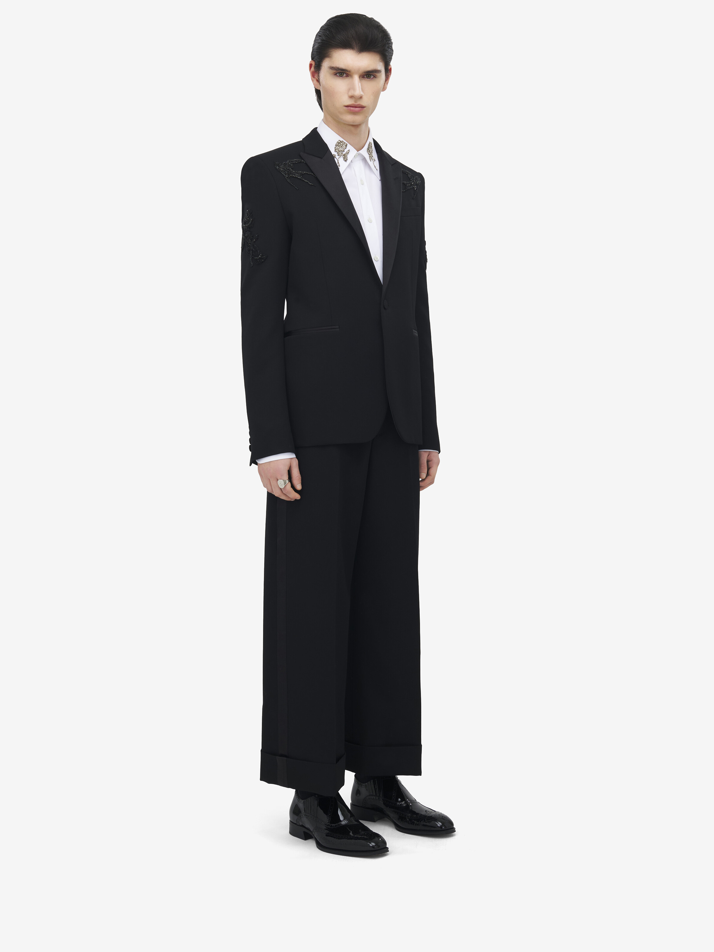 Sailor Tattoo Embroidery Tuxedo Jacket - 4