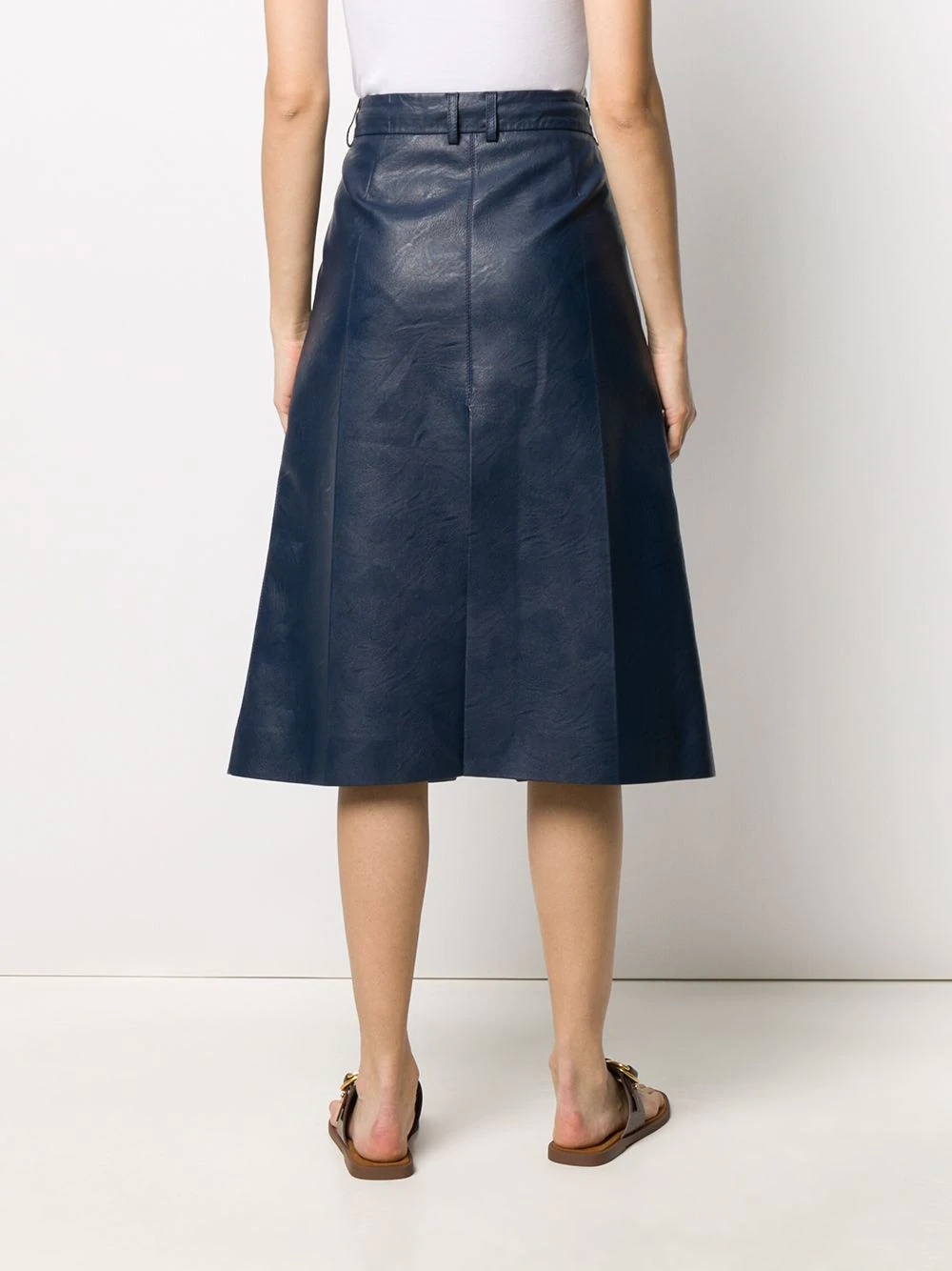 double slit A-line skirt - 4