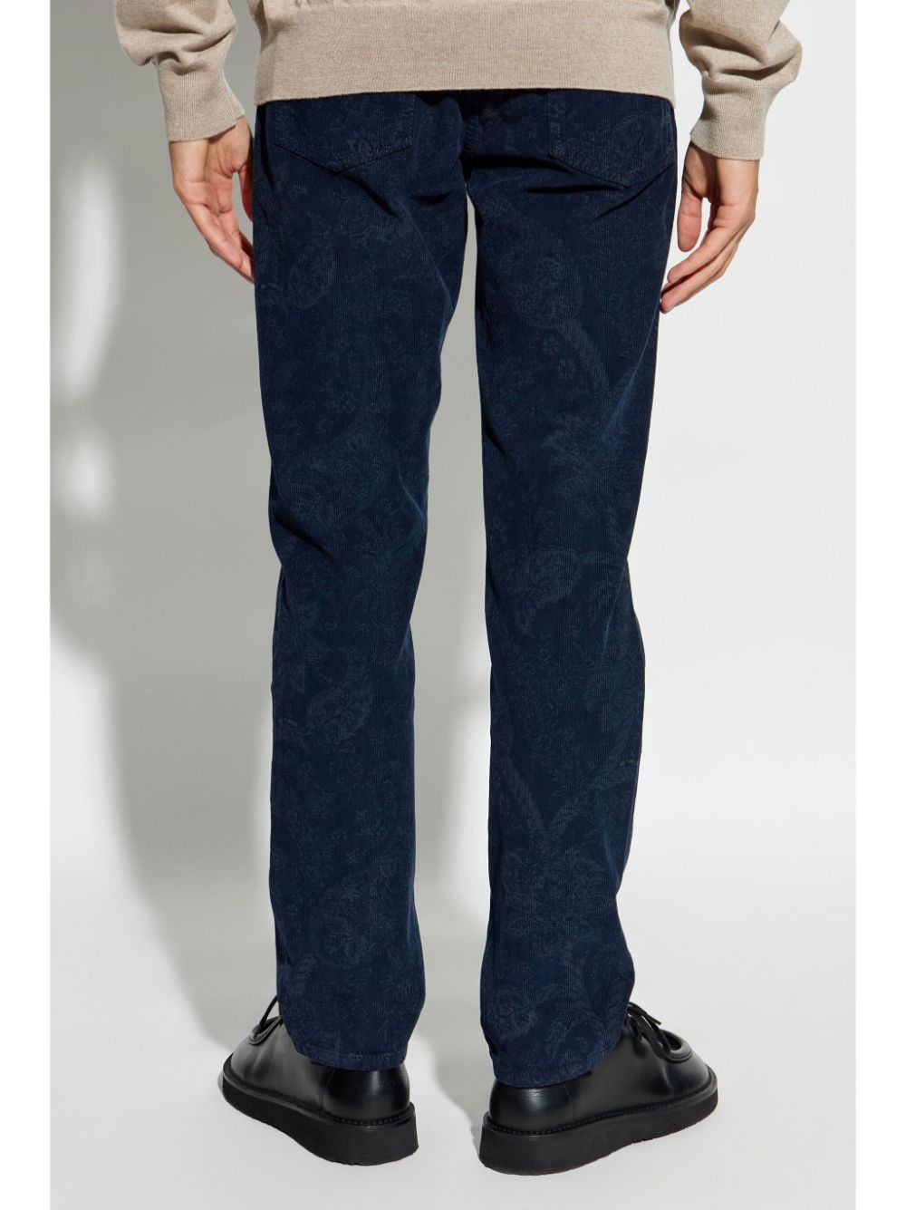 paisley-jacquard trousers - 4