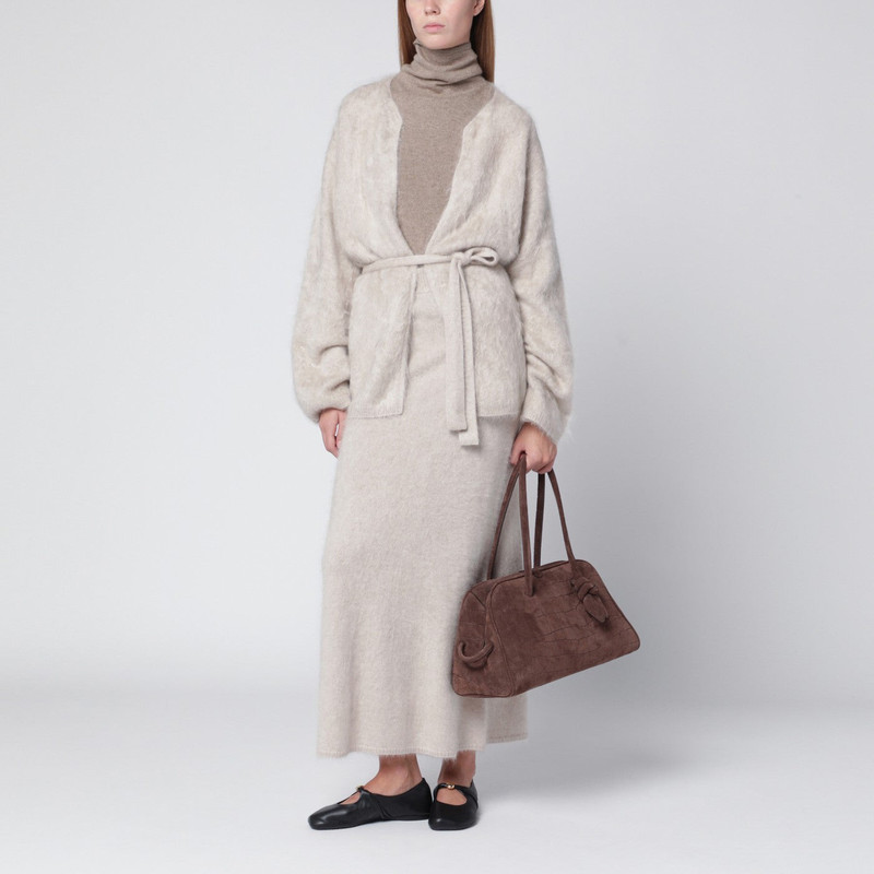 ALMADA LABEL Umi skirt in taupe cashmere outlook