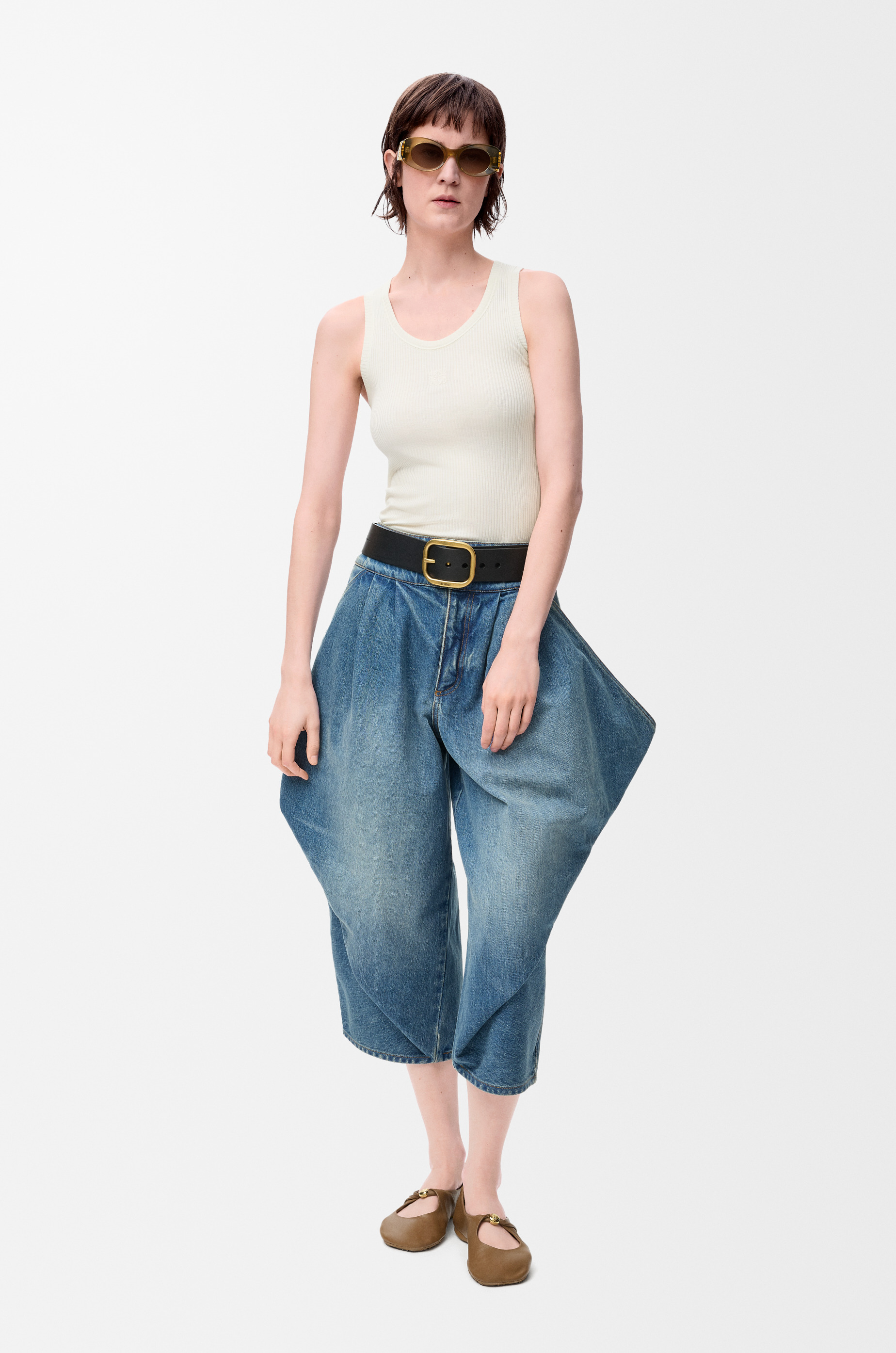 Anagram tank top in silk - 2