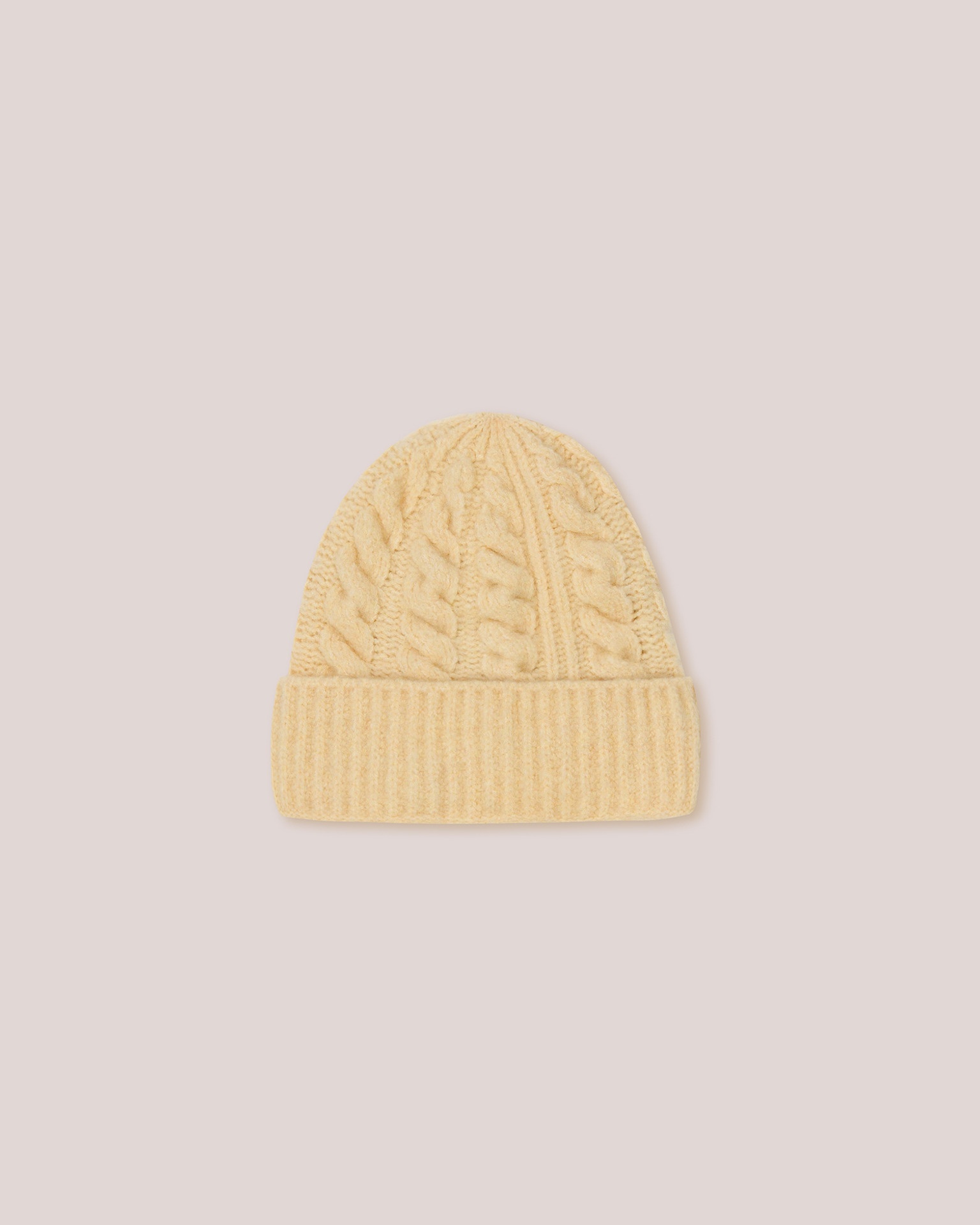CLIVE - Cashmere hat - Pale yellow - 1