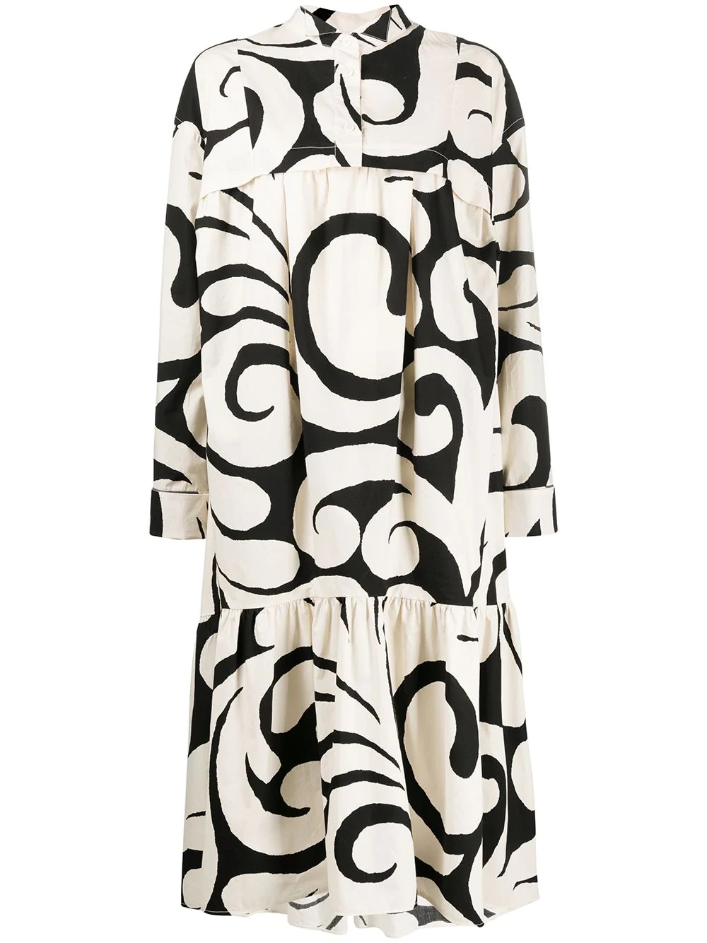 abstract-print dress - 1